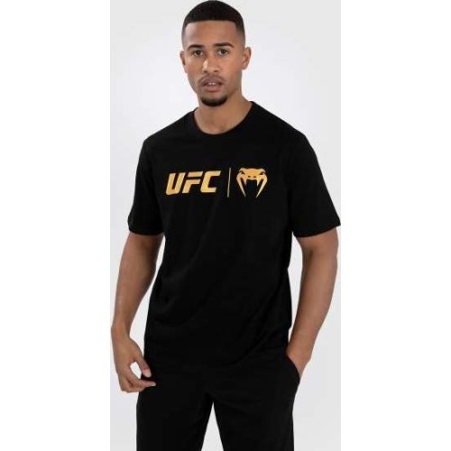 Футболка UFC Venum Classic - черно-золотая