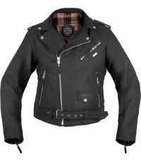 Мужская кожаная куртка W-TEC Brineo - Matte Black