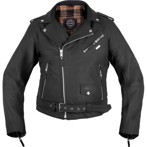 Men’s Leather Jacket W-TEC Brineo - Matte Black