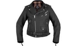 Men’s Leather Jacket W-TEC Brineo - Matte Black