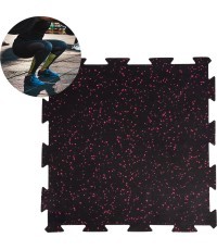 Сверхпрочный напольный коврик inSPORTline Puzeko 50 x 50 x 1 см - Black-Red
