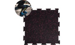 Heavy Duty Floor Mat inSPORTline Puzeko 50 x 50 x 1 cm - Black/Red