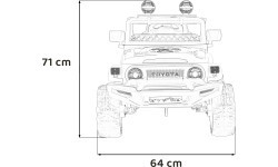 Elektromobilis Toyota FJ Cruiser, balts