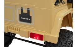 Elektromobilis bērniem Toyota FJ Cruiser, smilškrāsas