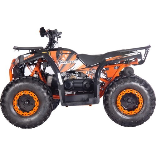 200CC PRO RIDER Orange Petrol Quad Bike