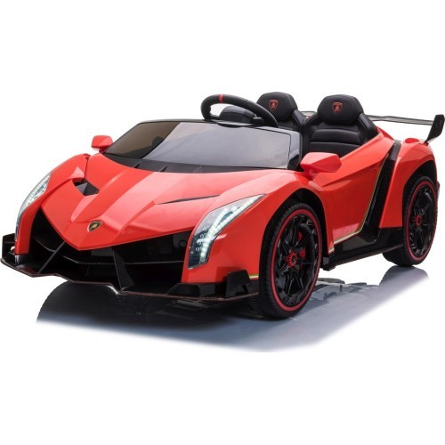Электромобиль Lamborghini Veneno, красный