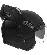 Atverama motocikla ķivere NOX Premium Stratos P/J, matēti melna