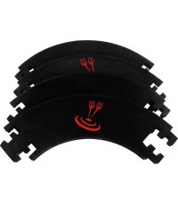 Кольцо для ловли дротиков черное, 4шт