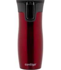 Термобутылка Contigo West Loop Red 2095849, 470 мл, железно-бежевый