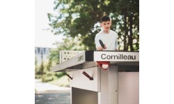 Āra galda tenisa galds Cornilleau 510M Campus Outdoor, pelēks