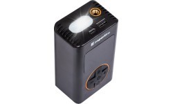 Uzlādējams elektriskais gaisa pumpis inSPORTline Gaberila ar ārējo akumulatoru un LED lampu
