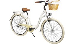 Двиратис AZIMUT Sarema ALU 28" 3-speed 2023 светло-кремовый блестящий