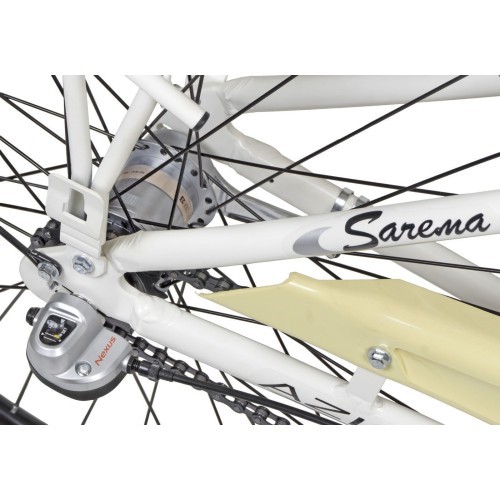 Двиратис AZIMUT Sarema ALU 26" 3-speed 2023 светло-кремовый блестящий