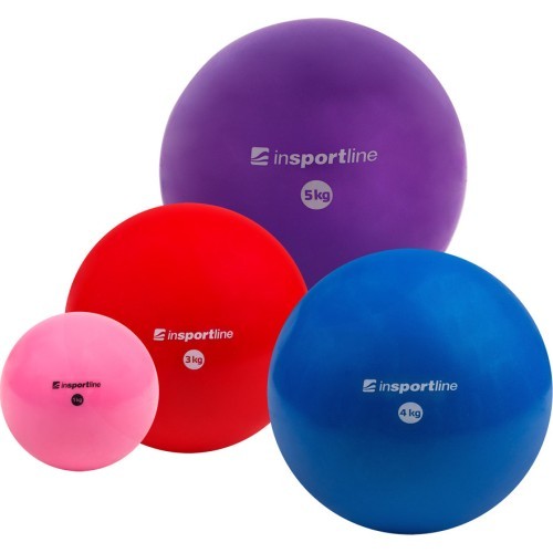 Мяч для йоги inSPORTline 1 кг - Pink
