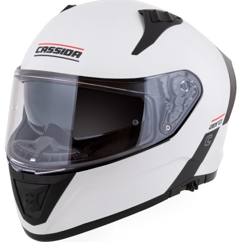 Мотошлем Cassida Aero Solid белый/черный