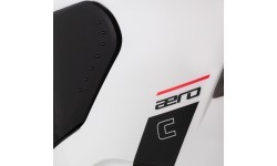 Motocikla ķivere Cassida Aero Solid balta/melna