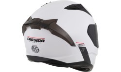 Motocikla ķivere Cassida Aero Solid balta/melna