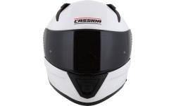 Motorcycle Helmet Cassida Aero Solid White/Black