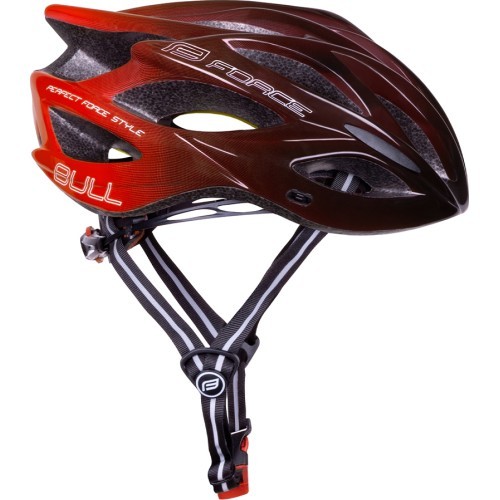 Ķivere FORCE Bull Hue MIPS, izmērs S-M (55-58 cm), sarkana/melna