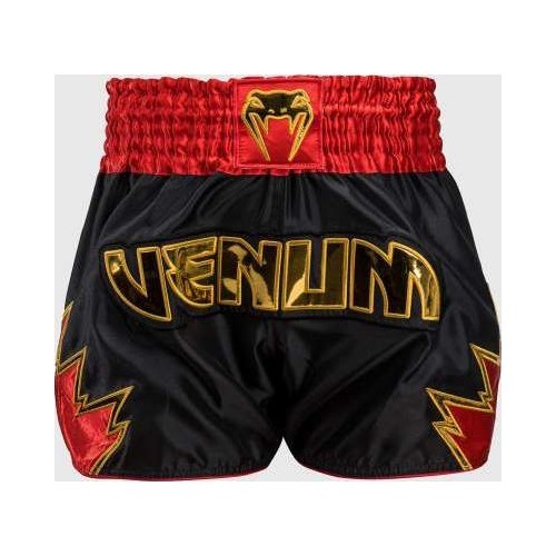 Venum Inferno Muay Thai Shorts - Black/Gold/Red