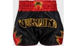 Шорты Venum Inferno Muay Thai, черный/золотой/красный