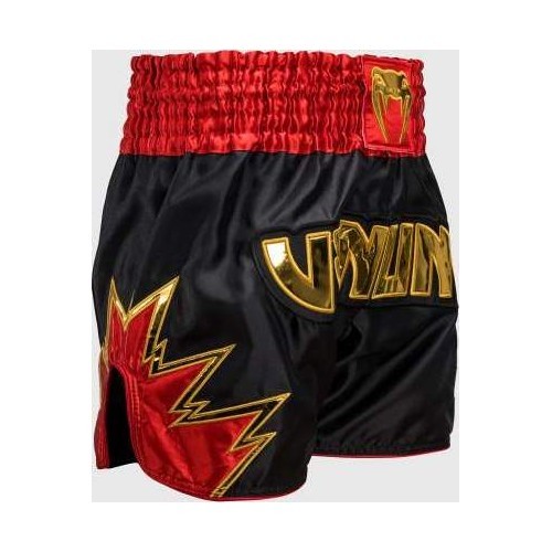 Venum Inferno Muay Thai šorti, melni/zelta/sarkani