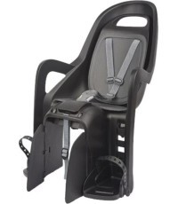 Polisport Groovy CFS aizmugurējais velosipēda sēdeklis, 22kg, melns/pelēks