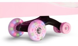Bērnu braucamā mašīna ar LED riteņiem, rozā, ECOTOYS