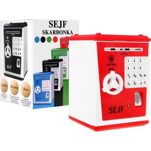 Rotaļu seifs Safe Money, sarkans