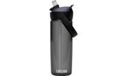 Thrive Flip Straw pudele 0,6 l, ogļu pelēka