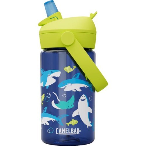 Bērnu pudele Thrive Flip Straw 0,4 l Sharks and Rays