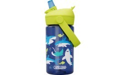 Bērnu pudele Thrive Flip Straw 0,4 l Sharks and Rays
