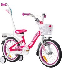 Dviratis Carbon Kitty 16 розово-белый