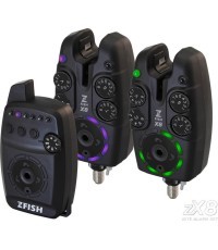ZFISH Bite Alarm komplekts Zx8 2+1