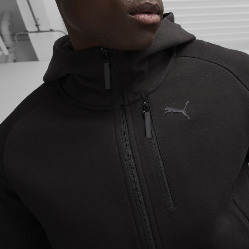 Puma Pumatech FZ Hoodie vīriešu džemperis, tumši melns 624385 01
