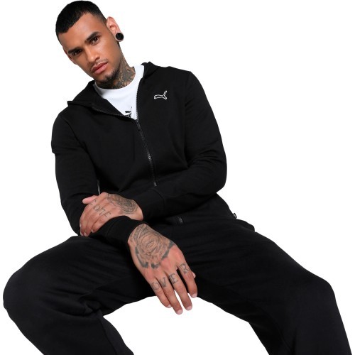 Puma Better Essentials Full-Zip vīriešu džemperis, melns 676815 01