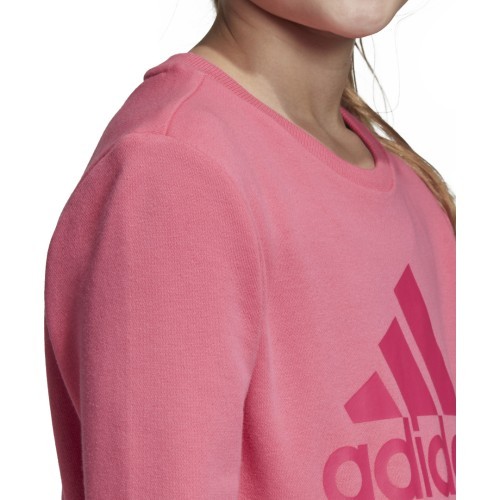 Adidas YG MH Bos Crew Kids' Sweatshirt Pink DV0322