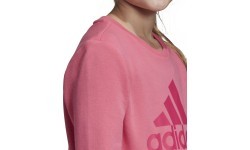 Adidas YG MH Bos Crew Kids' Sweatshirt Pink DV0322