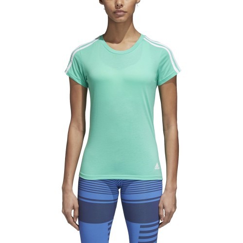 Женская футболка Adidas Ess 3S Slim Tee Green CF8835