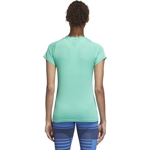 Adidas Ess 3S Slim Tee Green CF8835 Women's Top