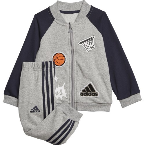 Adidas I Coll Mix Ts1 bērnu sporta kostīms, pelēks GE0018