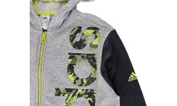 Adidas Junior Sweatshirt YB RD KN FZHD Grey Black S22627