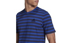 Adidas Stripy SJ Tee Men's T-Shirt Blue Black HE1854