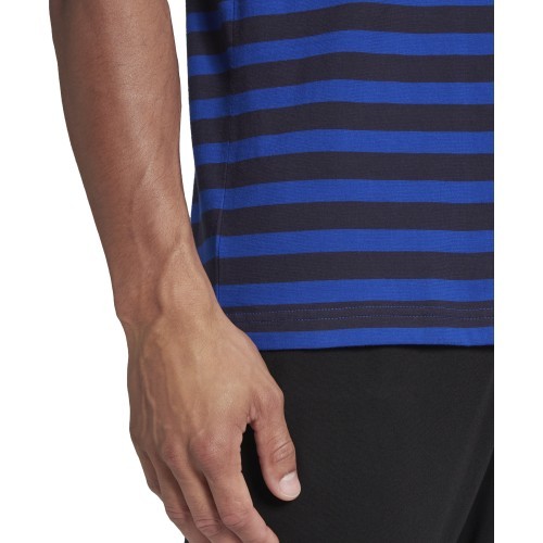 Adidas Stripy SJ Tee vīriešu T-krekls, zils/melns HE1854