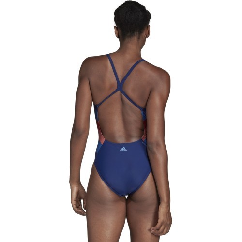Adidas Fit 1PC Lin sieviešu peldkostīms tumši zils DH2403