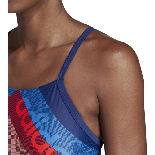Женский купальник Adidas Fit 1PC Lin тёмно-синий DH2403