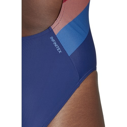 Adidas Fit 1PC Lin sieviešu peldkostīms tumši zils DH2403