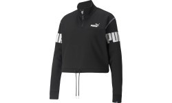 Женский свитшот Puma Power Half-Zip чёрный 855941 01