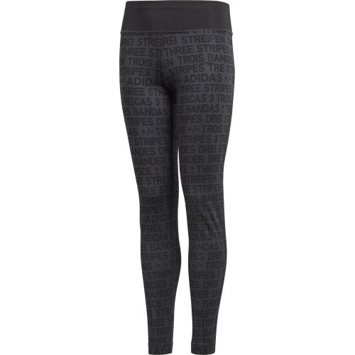 Подростковые леггинсы Adidas YG TR Brand Tights Black DJ1089