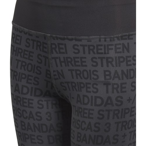 Подростковые леггинсы Adidas YG TR Brand Tights Black DJ1089